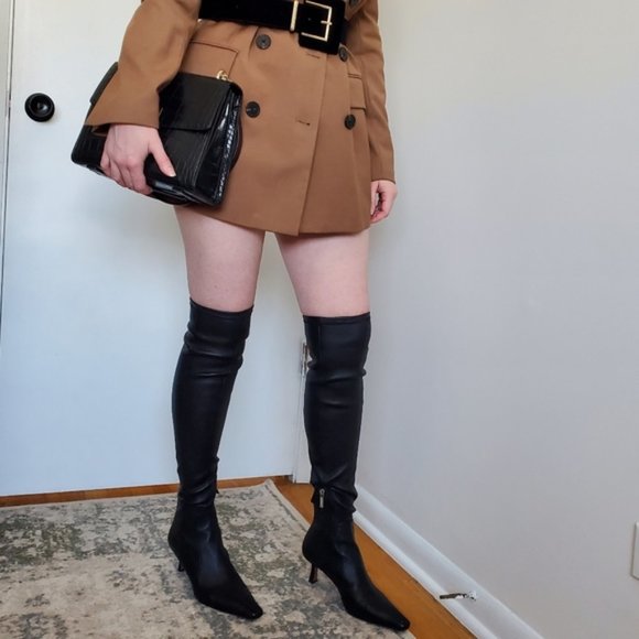 🔥MOVING SALE🔥NEW ZARA EXTRA TALL LEATHER BOOT - Picture 10 of 10